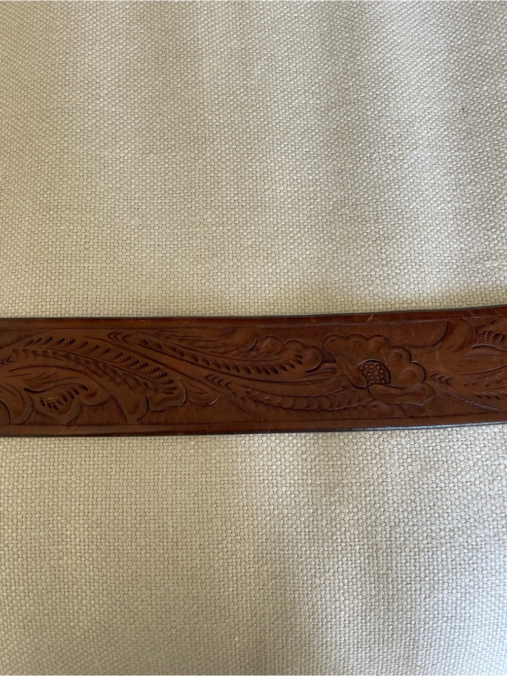 Ralph Lauren Brown Distressed Leather Belt - Picture 6 of 6